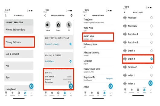 Exploring Different Voice Options for Alexa