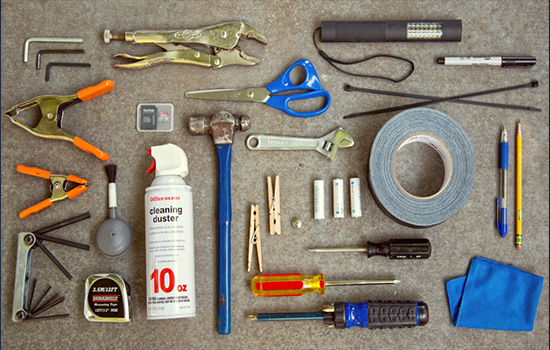 necessary tools and components