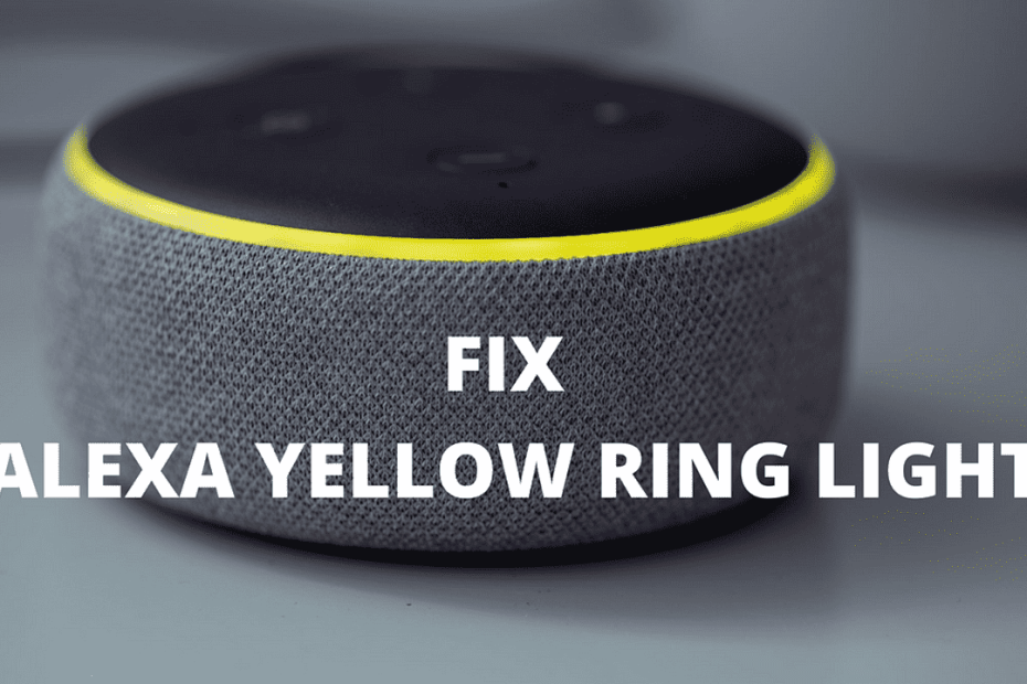 How To Stop Alexa Flashing Yellow Light