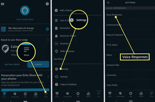 Steps to Customize Alexa Voice Settings