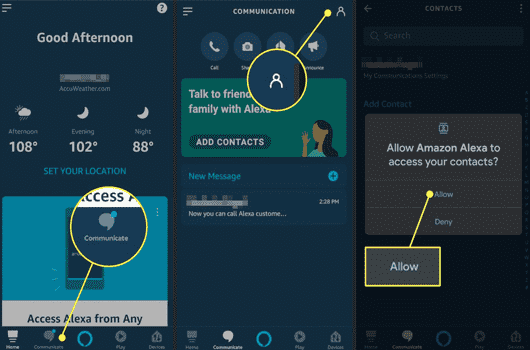 Syncing Contacts from Supported Email Providers to Alexa